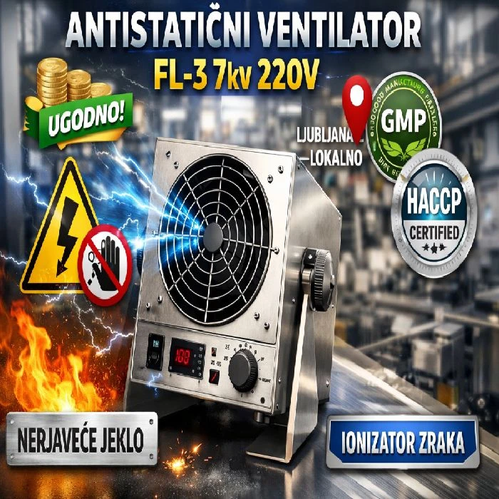 Antistatični ventilator FL-3 7kV 220V modulacija pretoka
